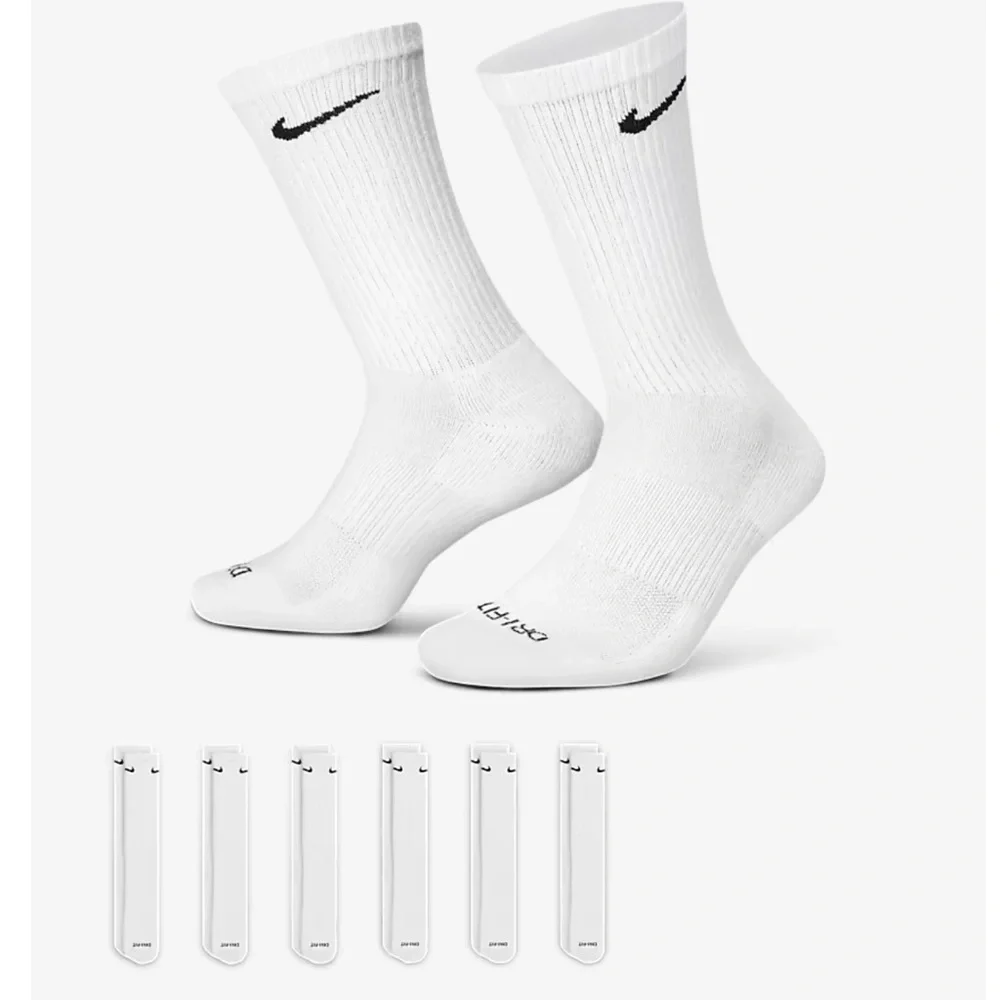 Nike Training Crew Socks (6 Pairs) Nike Everyday Cushioned